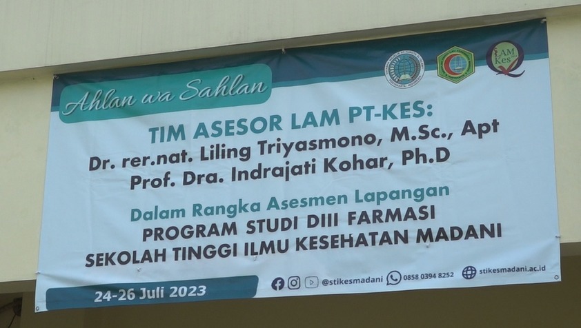 Kunjungan Tim Asesor PT-KES Ke Prodi D-3 Farmasi STIKes Madani